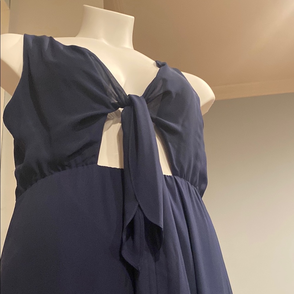 Elegant Navy Blue Women's Dress